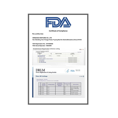 FDA Certificate